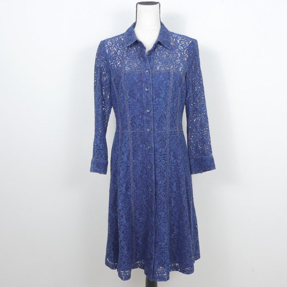 Nanette lepore blue lace dress outlet
